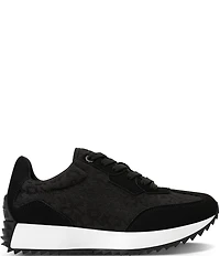 Donna Karan DKNY by Donna Karan Naples Lace Up Logo Jacquard Trainer Sneakers