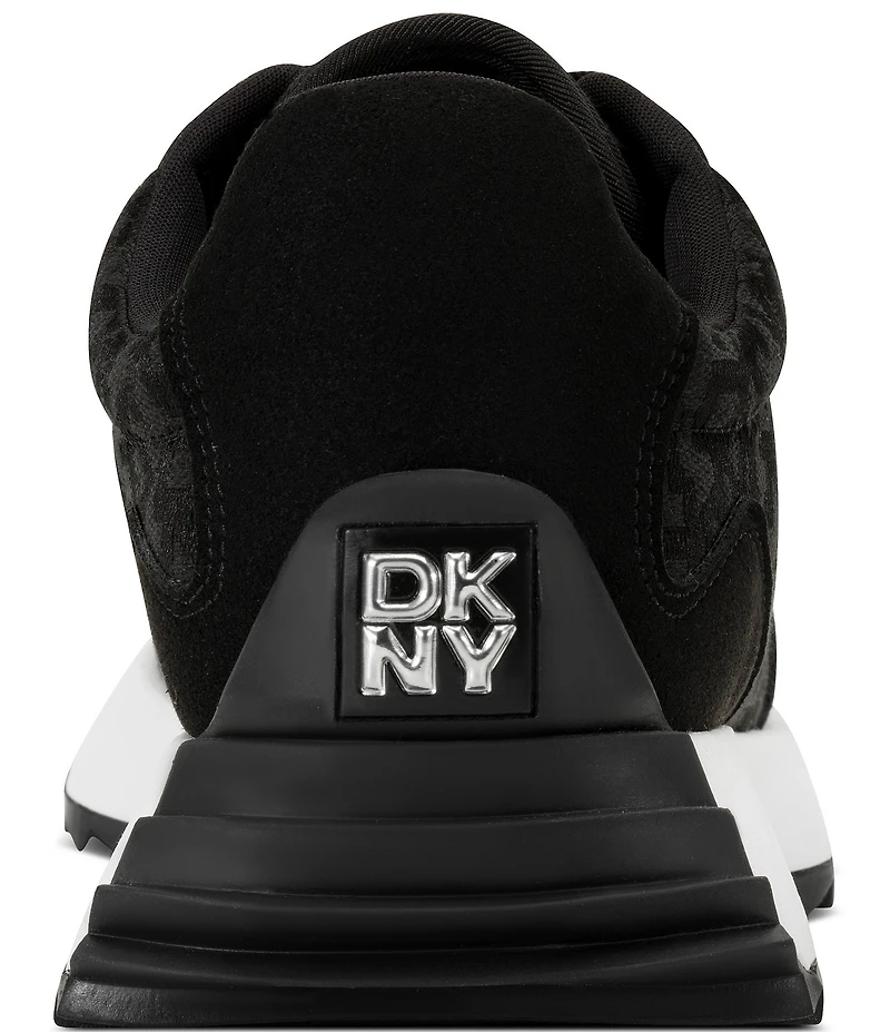 Donna Karan DKNY by Donna Karan Naples Lace Up Logo Jacquard Trainer Sneakers