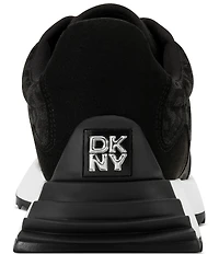 Donna Karan DKNY by Donna Karan Naples Lace Up Logo Jacquard Trainer Sneakers
