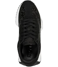 Donna Karan DKNY by Donna Karan Naples Lace Up Logo Jacquard Trainer Sneakers
