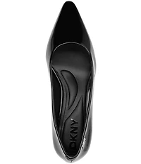 Donna Karan DKNY by Donna Karan Noreen Patent Pointed Toe Kitten Heel Pumps