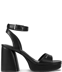 Donna Karan DKNY by Donna Karan Scotia Ankle Strap Chunky Block Heel Platform Sandals