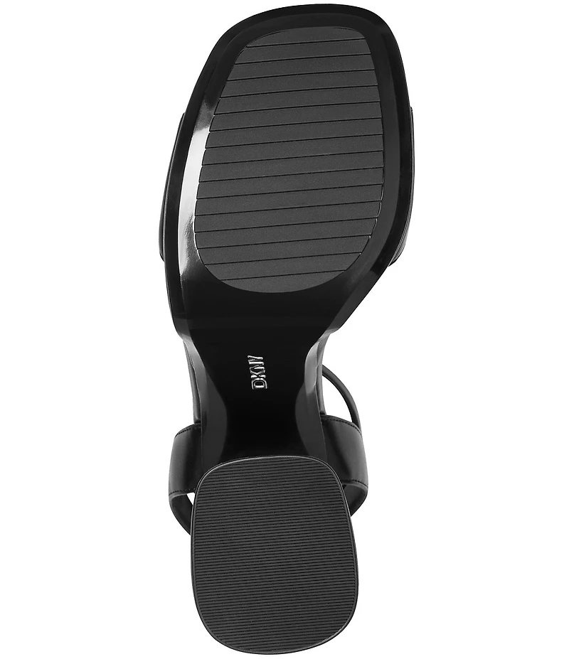 Donna Karan DKNY by Donna Karan Scotia Ankle Strap Chunky Block Heel Platform Sandals