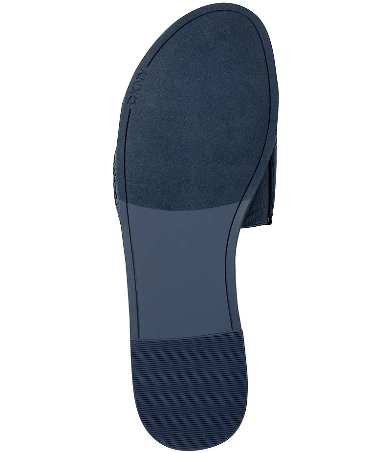 Donna Karan DKNY by Donna Karan Winslet DKNY Embroidered Raffia Slide Sandals