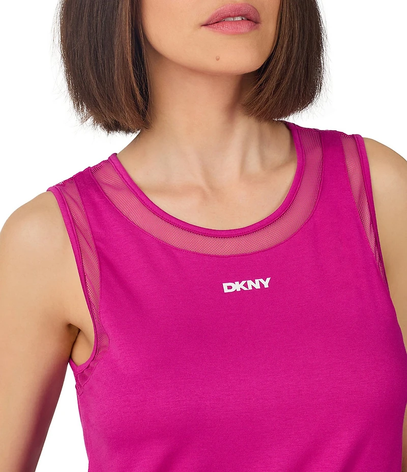 Donna Karan DKNY Solid Sleeveless Round Neck Jersey Knit Shorty Pajama Set
