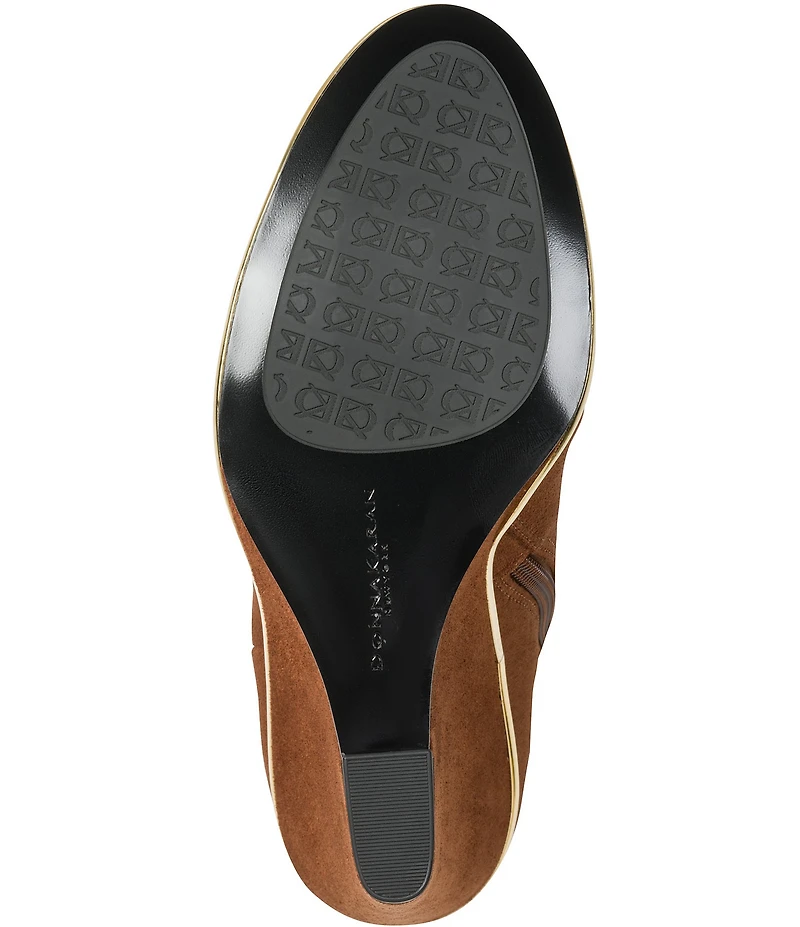 Donna Karan Donna Suede Wedge Booties