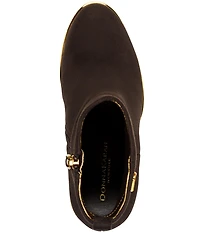 Donna Karan Donna Suede Wedge Booties