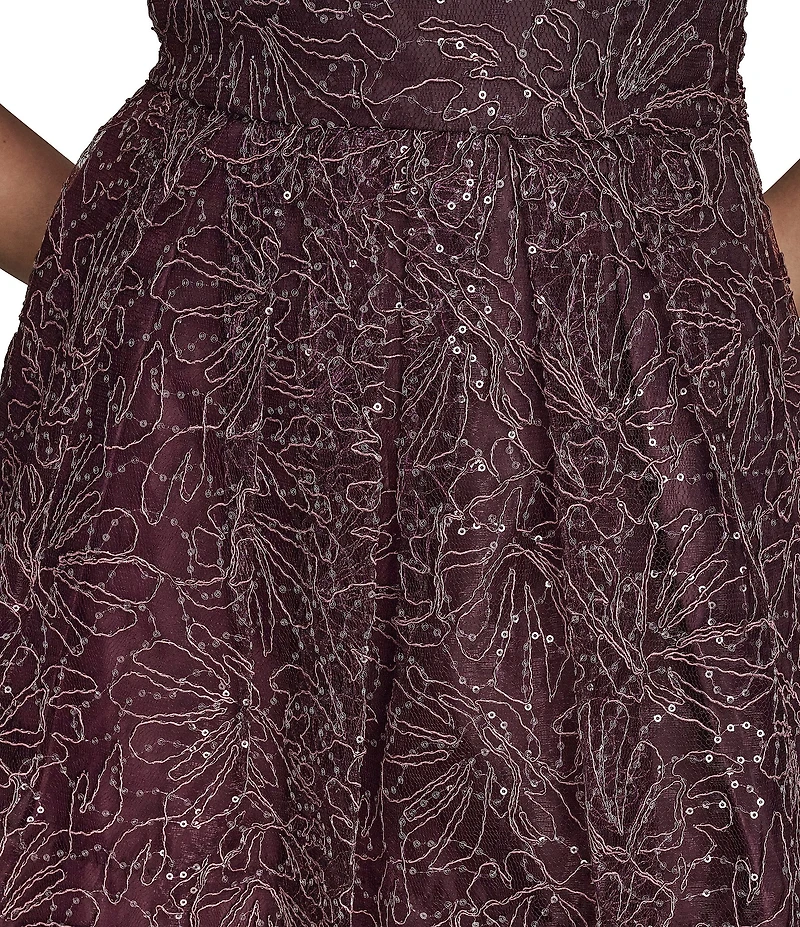 Donna Karan Embellished Sequin Midi Dress