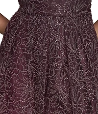 Donna Karan Embellished Sequin Midi Dress