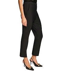Donna Karan Essential Pleated Slim Mid Rise Pants
