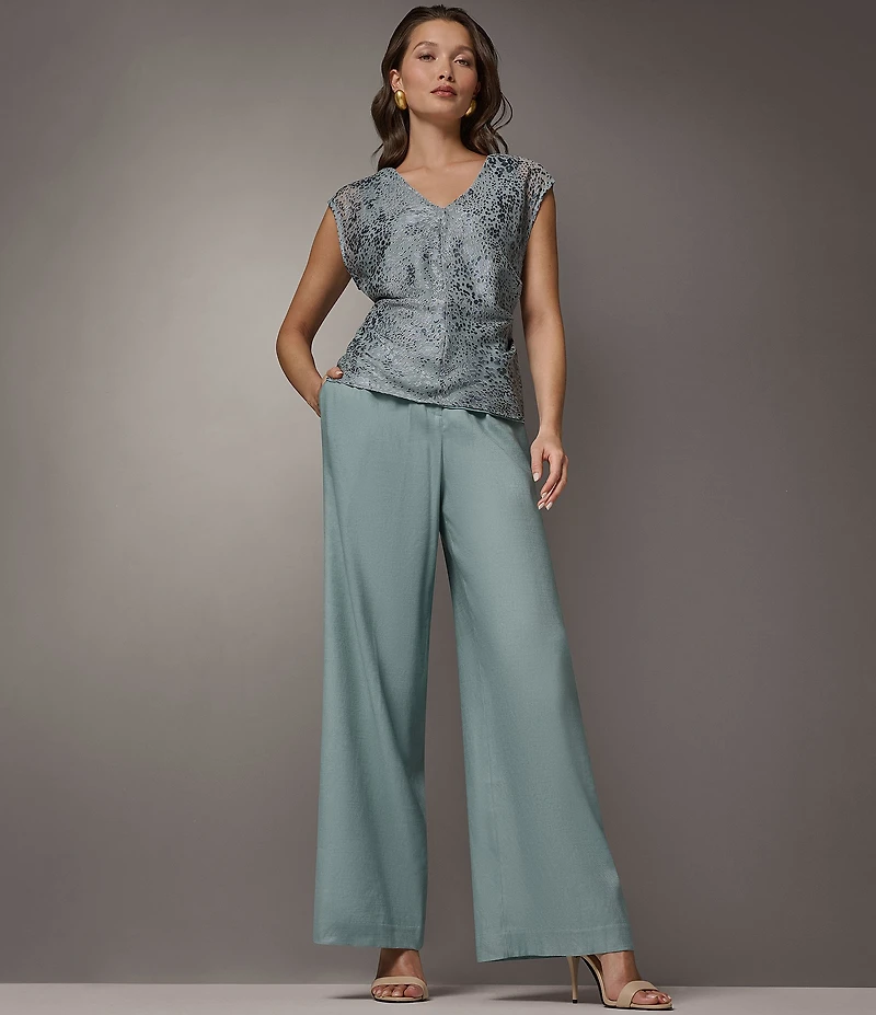 Donna Karan Extra High-Rise Paperbag Straight-Leg Ankle Pants