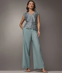 Donna Karan Extra High-Rise Paperbag Straight-Leg Ankle Pants