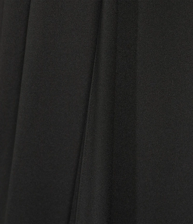 Donna Karan Filament Jersey Wrap V-Neck Sleeveless Long Sheath Gown