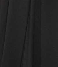 Donna Karan Filament Jersey Wrap V-Neck Sleeveless Long Sheath Gown