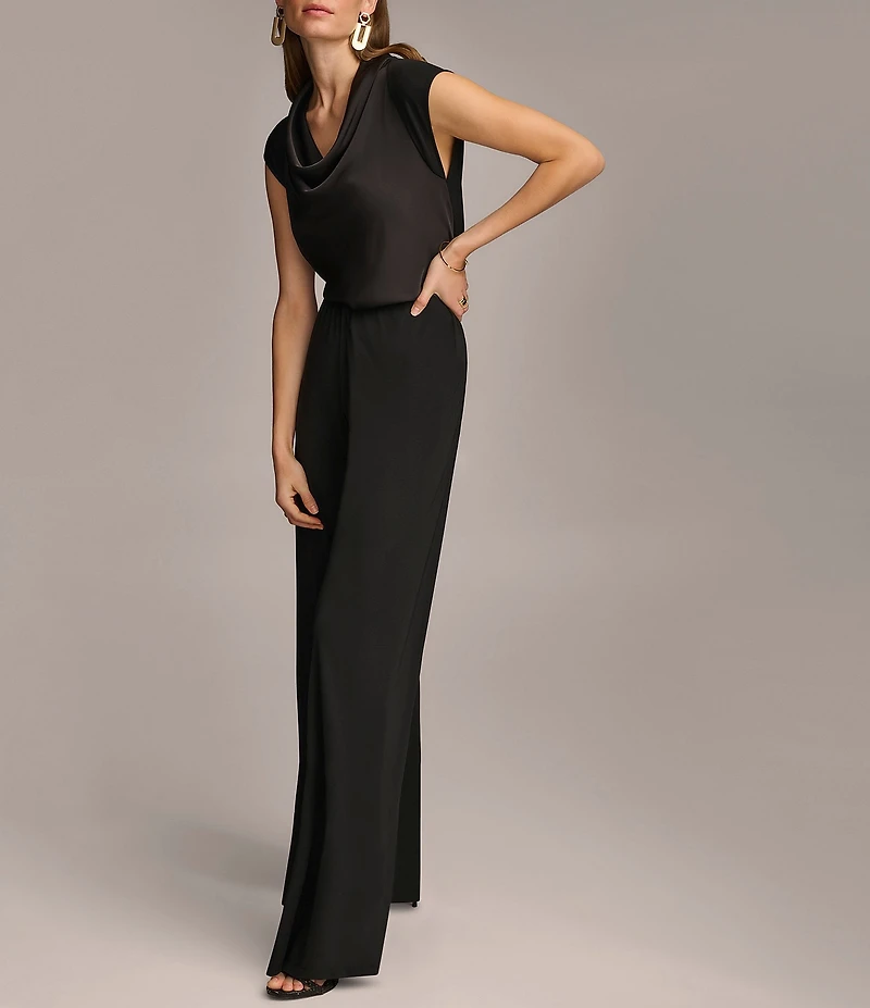 Donna Karan Flat Front Wide Leg Pants