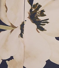 Donna Karan Floral Print Halter Neck Crepe Dress