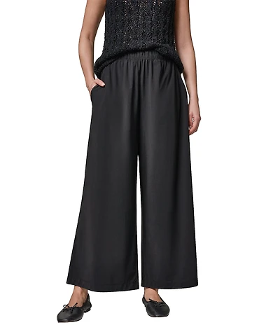 Donna Karan Four Way Stretch Knit Mid Rise Relaxed Ankle Pants