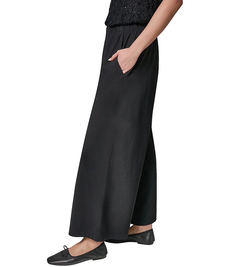 Donna Karan Four Way Stretch Knit Mid Rise Relaxed Ankle Pants