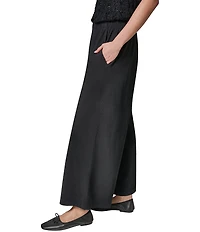 Donna Karan Four Way Stretch Knit Mid Rise Relaxed Ankle Pants