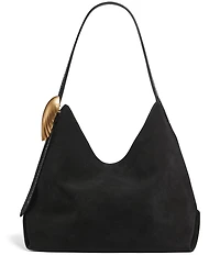 Donna Karan Georgette Suede Hobo Shoulder Bag