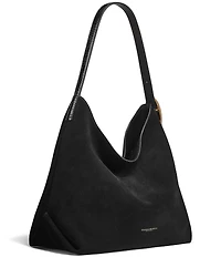 Donna Karan Georgette Suede Hobo Shoulder Bag
