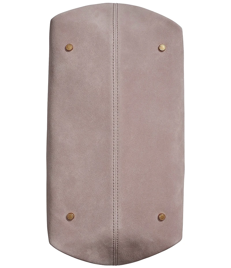 Donna Karan Georgette Suede Hobo Shoulder Bag