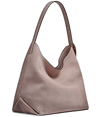 Donna Karan Georgette Suede Hobo Shoulder Bag
