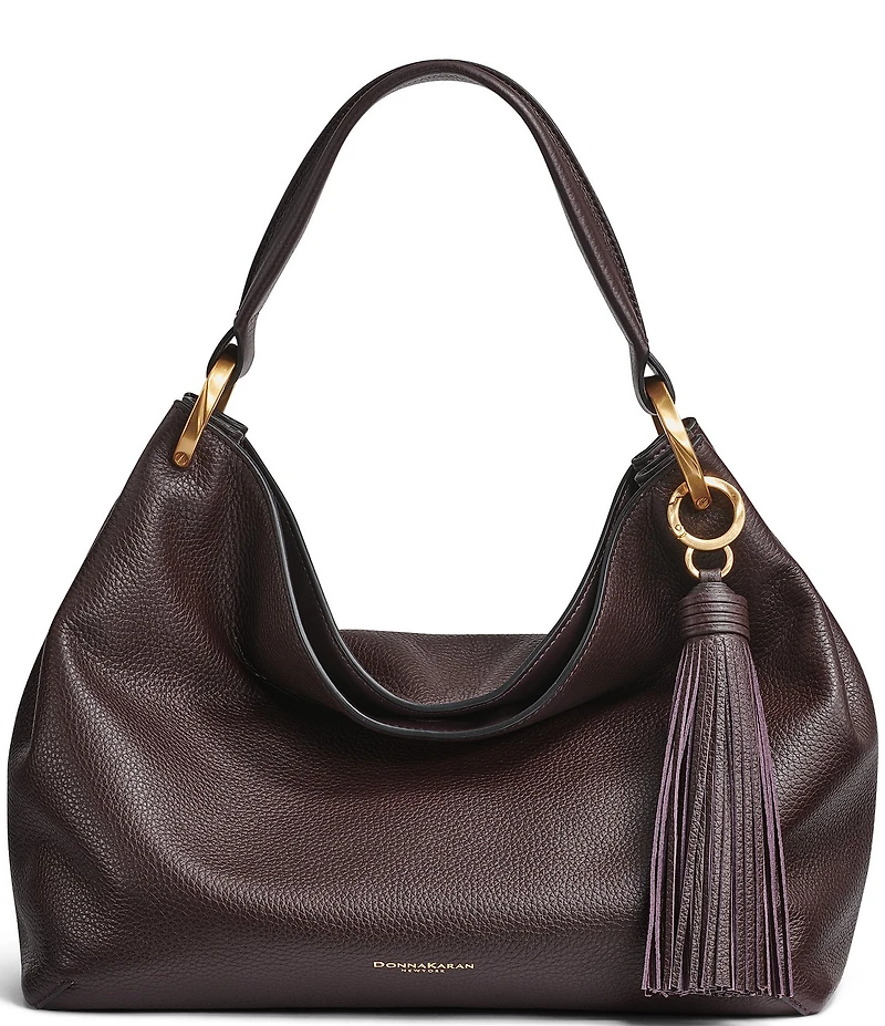 Donna Karan Glenwood Tassel Slouchy Shoulder Bag