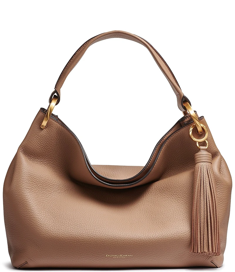Donna Karan Glenwood Tassel Slouchy Shoulder Bag