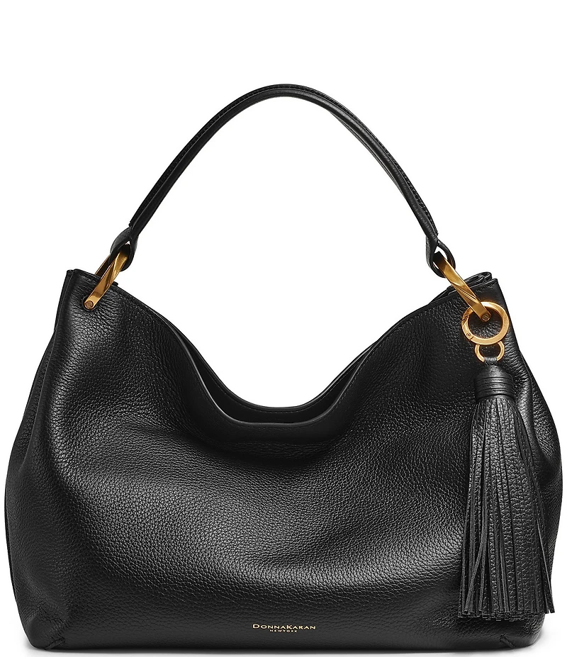 Donna Karan Glenwood Tassel Slouchy Shoulder Bag