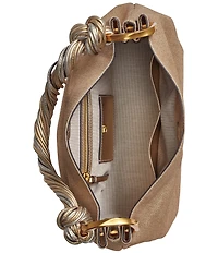 Donna Karan Glenwood Small Knotted Statement Handle Shoulder Bag