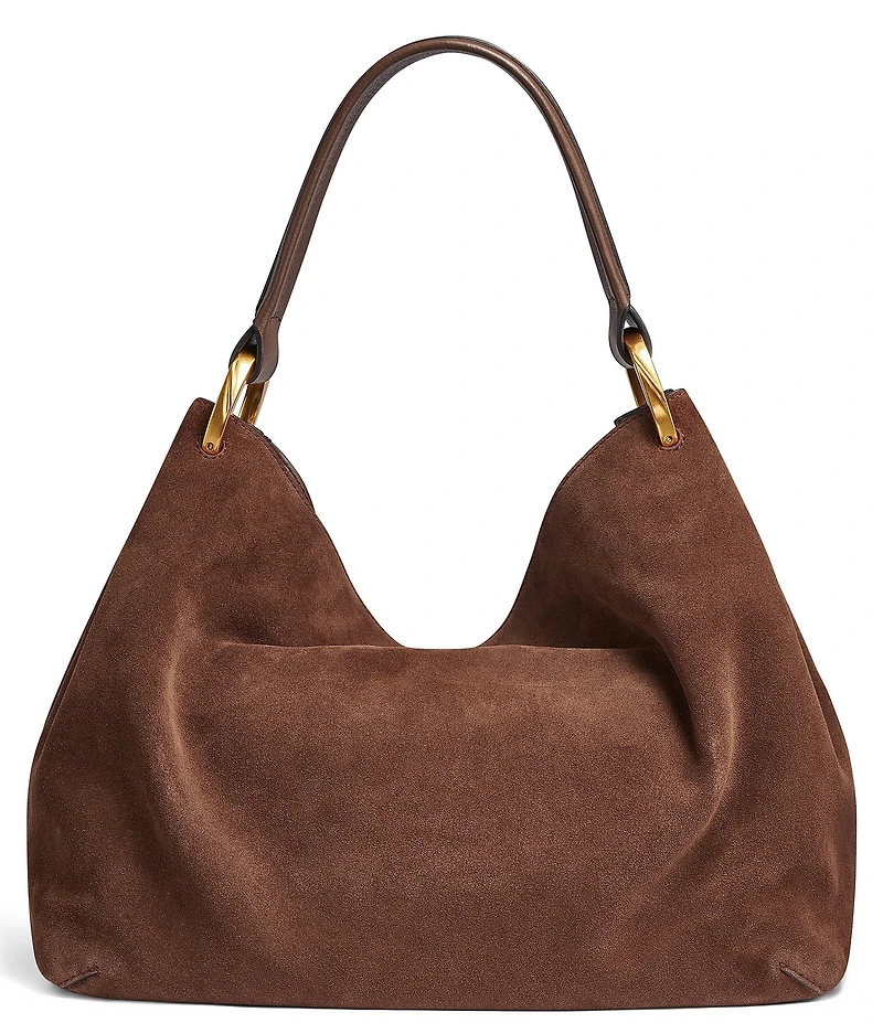 Donna Karan Glenwood Suede Slouchy Shoulder Bag