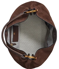 Donna Karan Glenwood Suede Slouchy Shoulder Bag