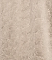 Donna Karan Hammered Satin Draped V-Neck Long Sleeve Blouse