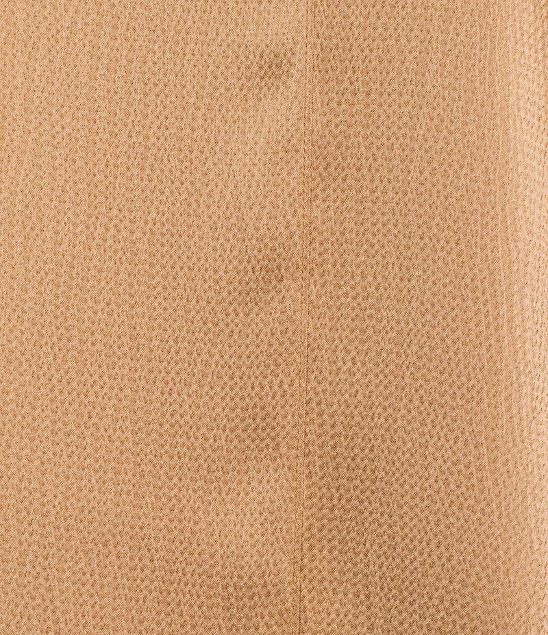 Donna Karan Hammered Satin Draped V-Neck Long Sleeve Blouse