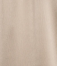 Donna Karan Hammered Satin V-Neck Long Sleeve Blouse