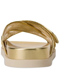 Donna Karan Harissa Woven Footbed Slide Sandals