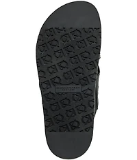 Donna Karan Harissa Woven Footbed Slide Sandals