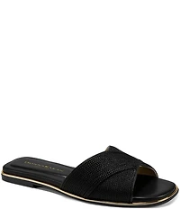 Donna Karan Harmony Woven Rope Flat Slides