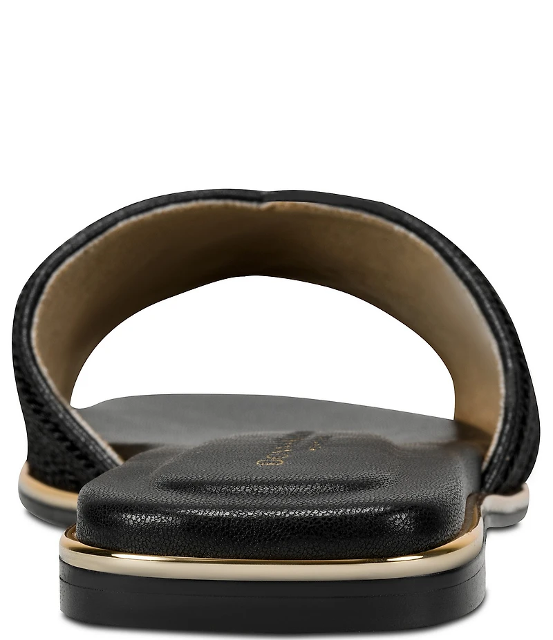 Donna Karan Harmony Woven Rope Flat Slides