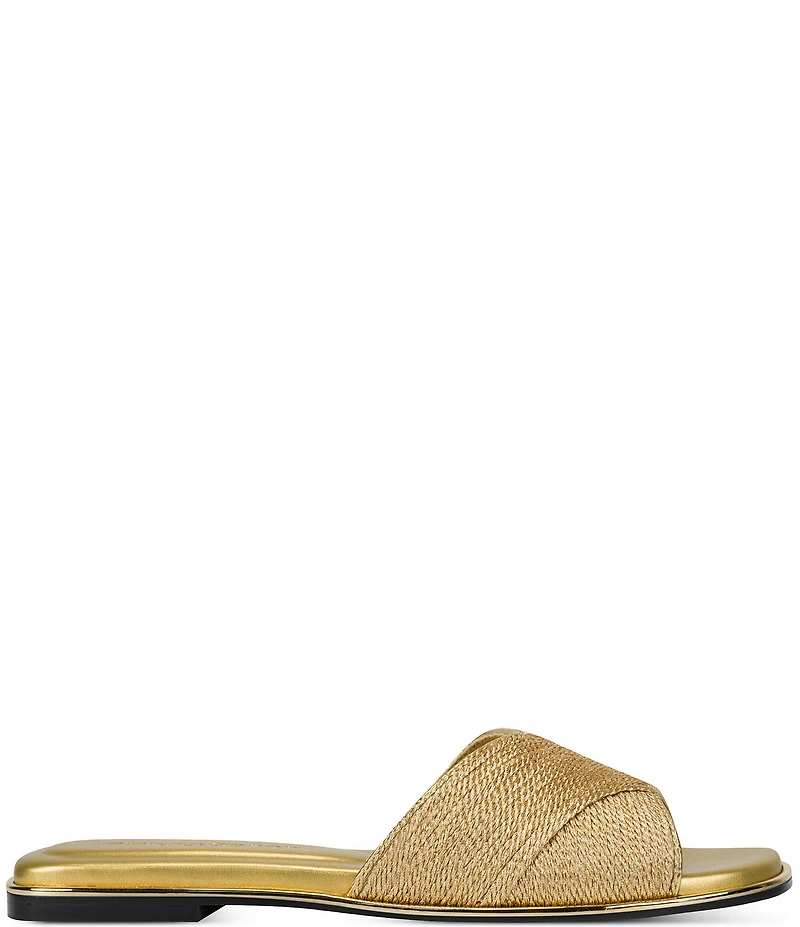 Donna Karan Harmony Woven Rope Flat Slides