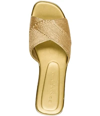 Donna Karan Harmony Woven Rope Flat Slides
