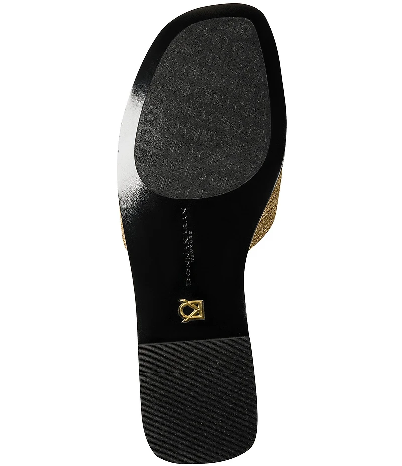 Donna Karan Harmony Woven Rope Flat Slides