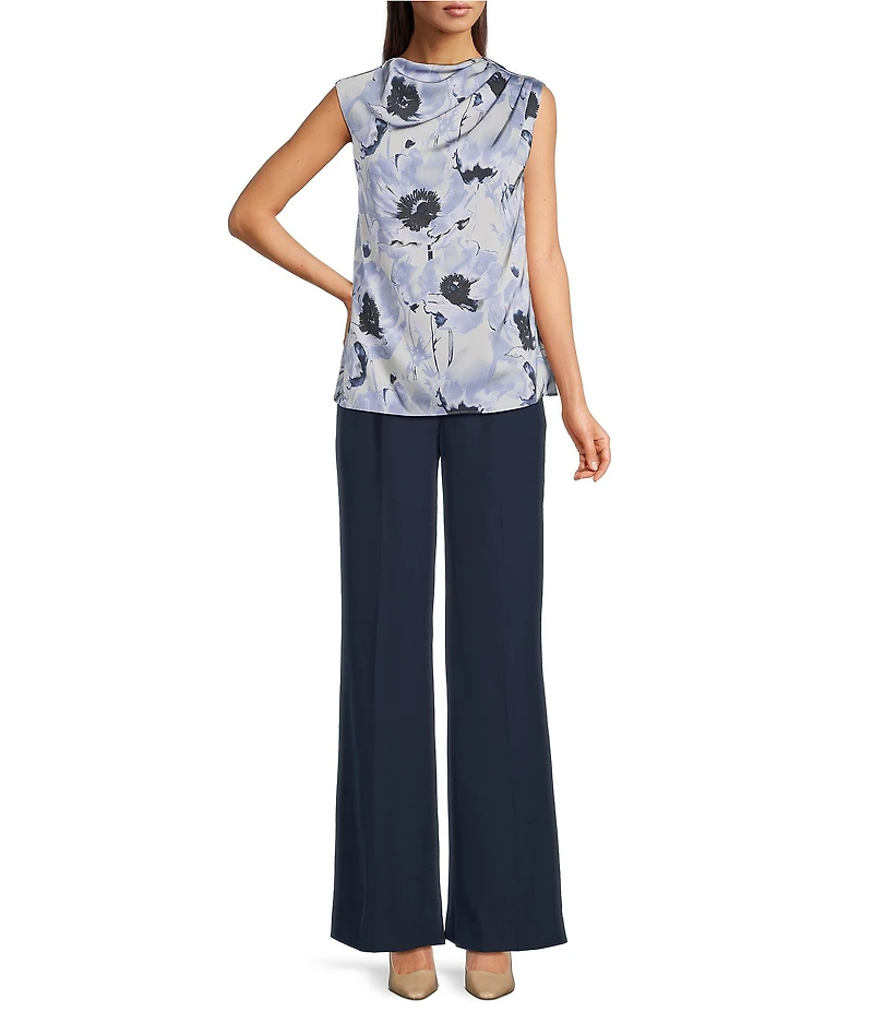 Donna Karan High Waisted Wide Leg Pants