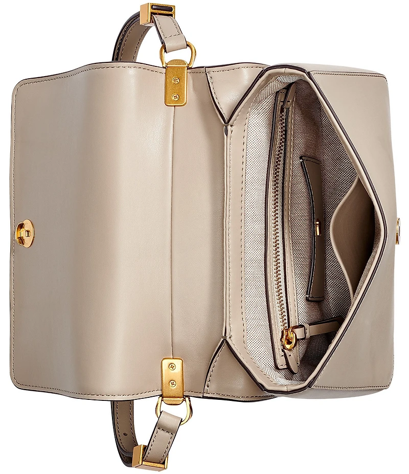 Donna Karan Jericho Croco Suede Shoulder Bag