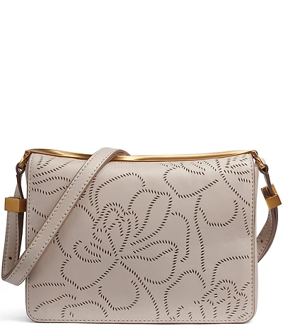 Donna Karan Jericho Perforated Floral Shoulder Bag