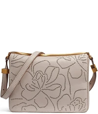 Donna Karan Jericho Perforated Floral Shoulder Bag