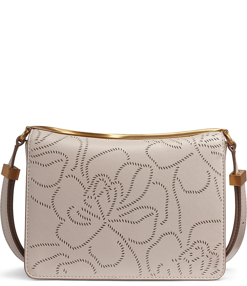Donna Karan Jericho Perforated Floral Shoulder Bag