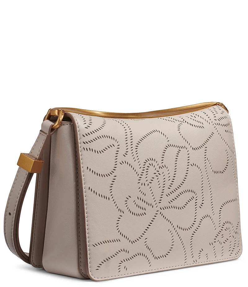 Donna Karan Jericho Perforated Floral Shoulder Bag