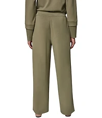 Donna Karan Jet Setter Mid Rise Pin Tuck Wide Leg Pull-On Pants